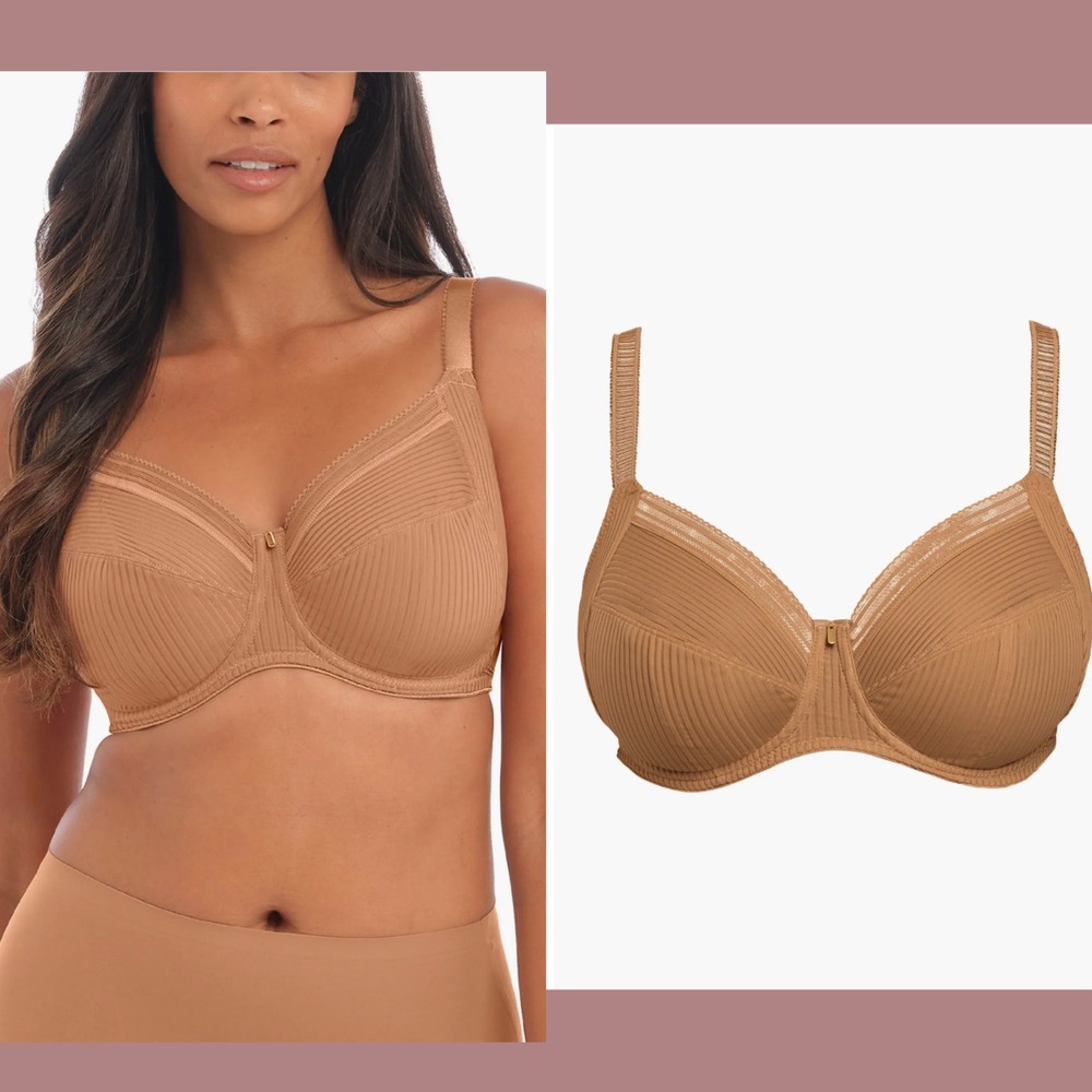 USED $64 Fantasie [ 34DDD US ] Fusion Underwire Side Support Bra Cinnamon #U1683